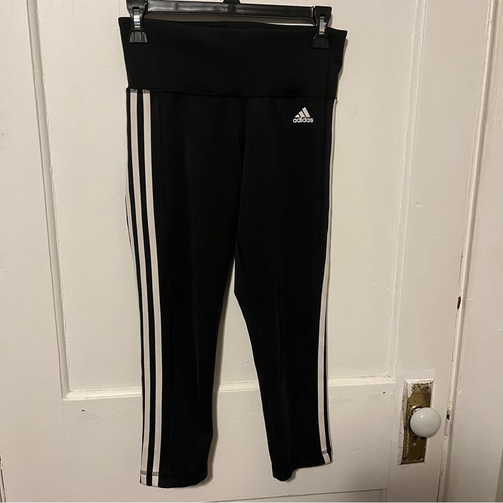 Adidas Black Leggings Athletic Performance Wear